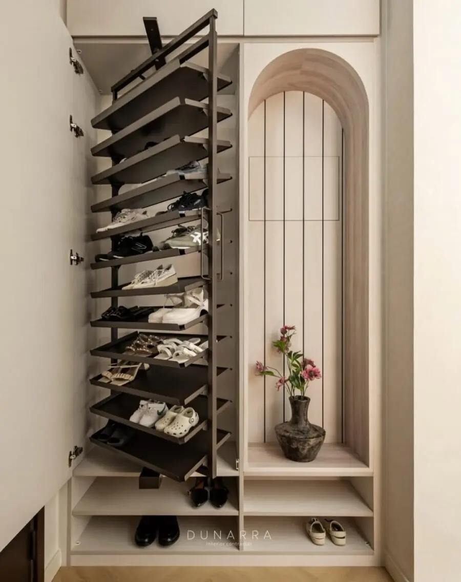 Innovative shoe storage solution for contemporary homes