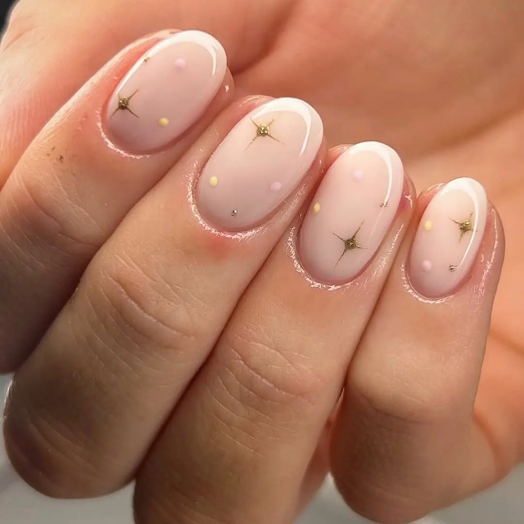 Chic pastel nail art for office vibes