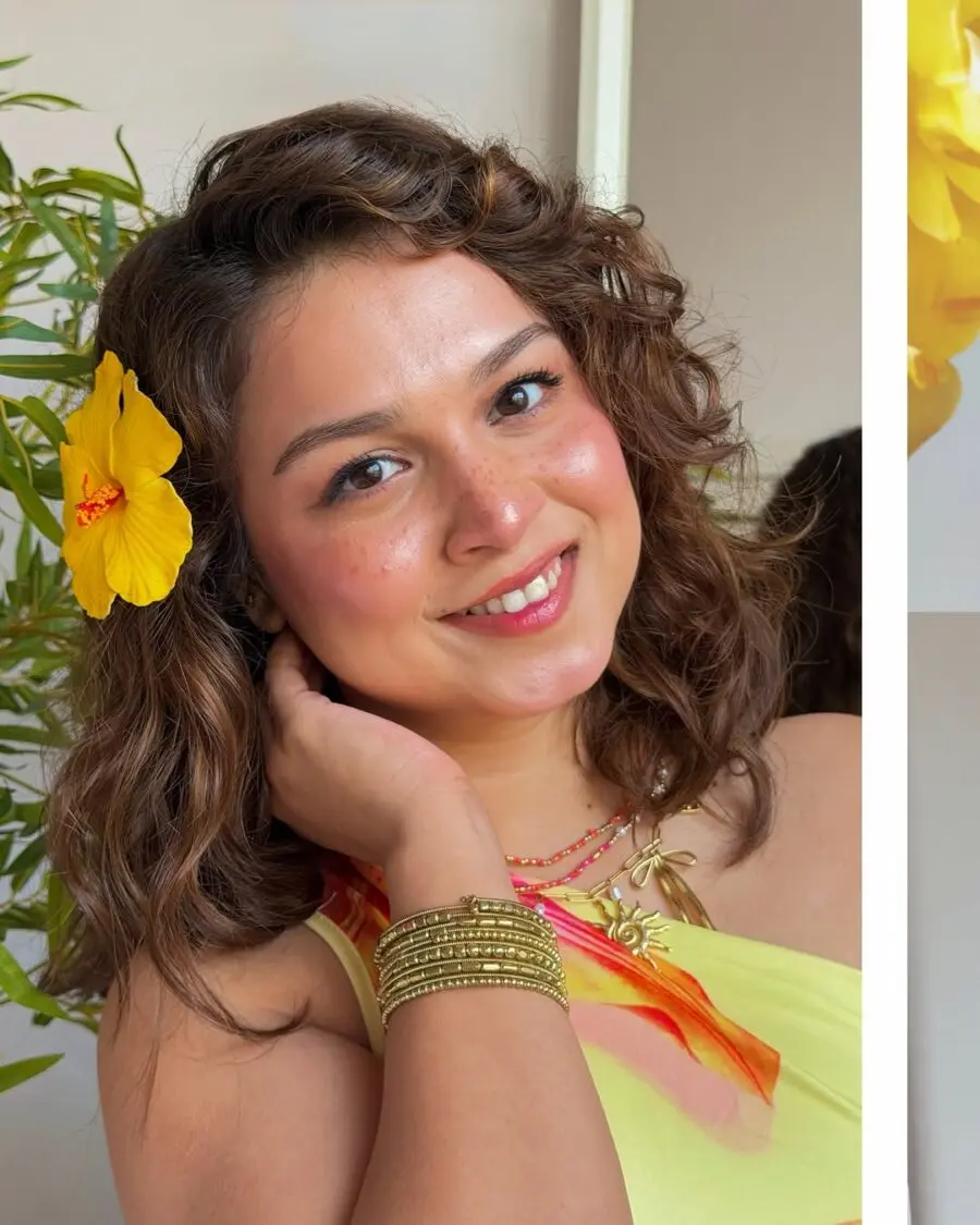 Bright and vibrant summer makeup look