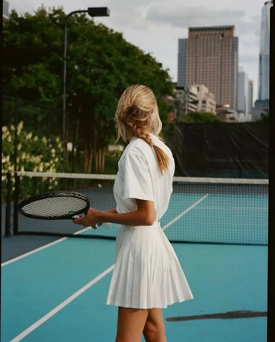Chic Braid for Stylish Tennis Matches