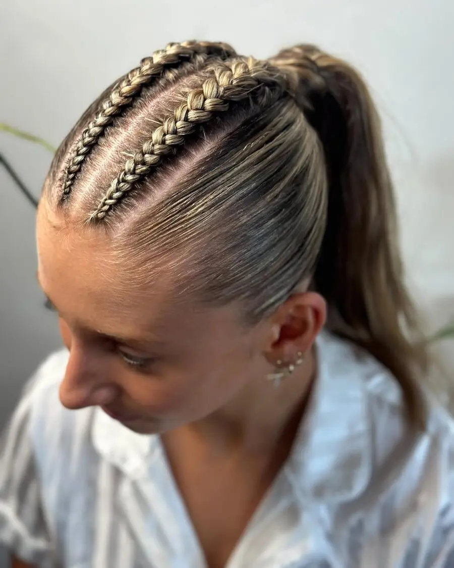 Fierce braided hairstyles for tennis stars