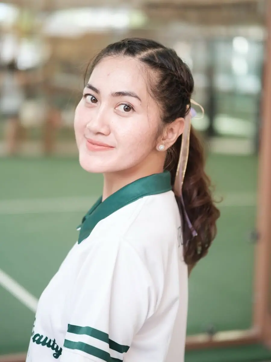 Chic braided ponytail for tennis matches