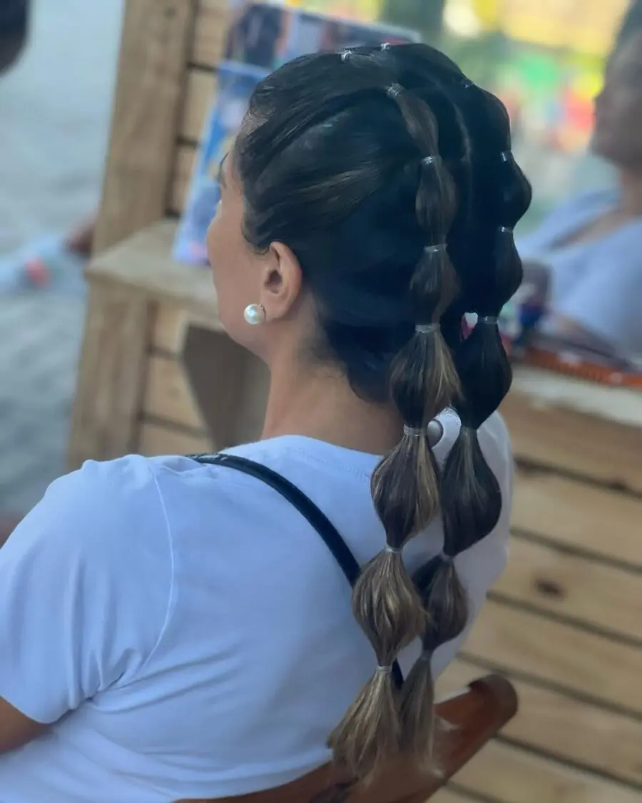 Stylish braided ponytail perfect for tennis matches