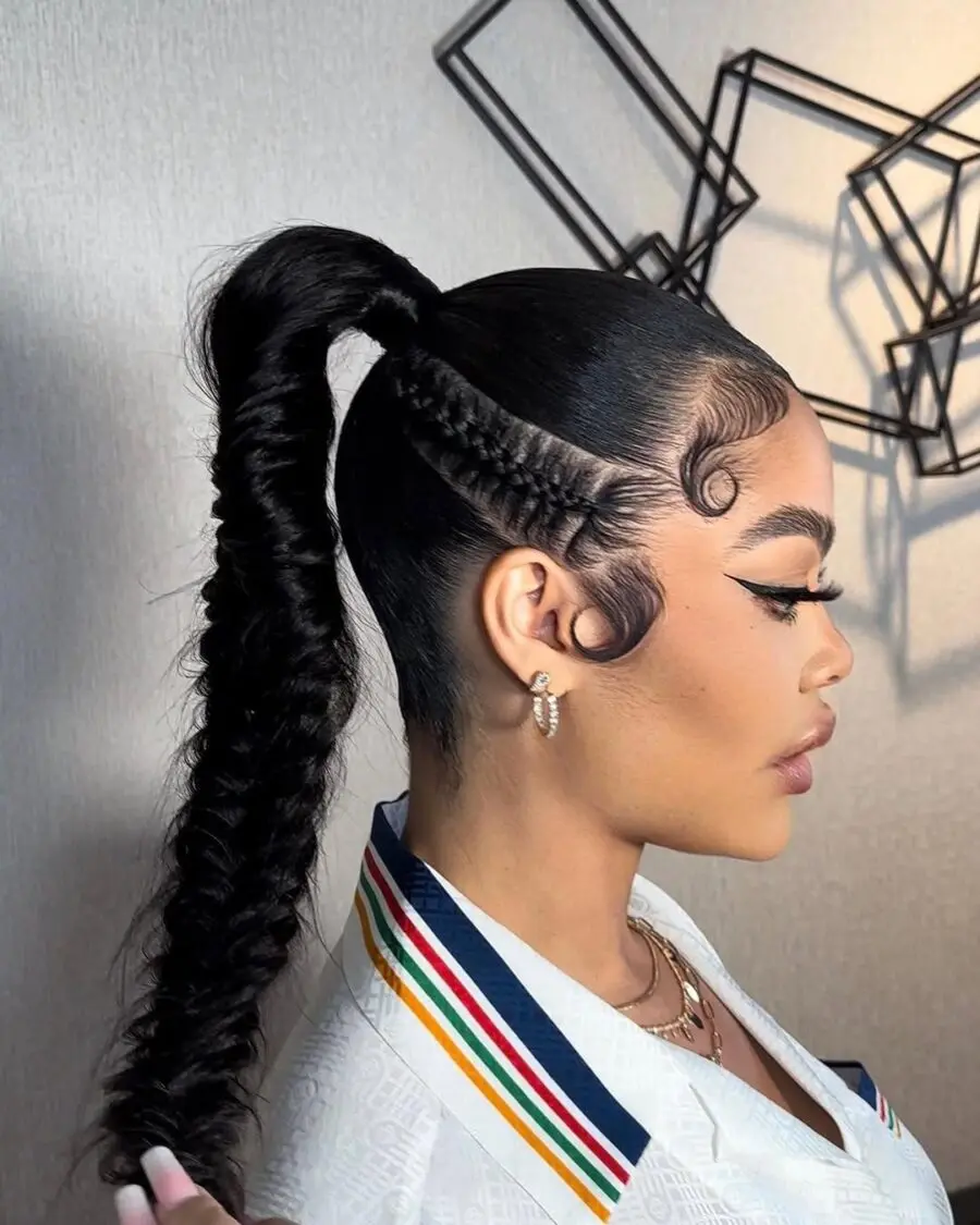Stylish Braided Ponytail for Active Matches