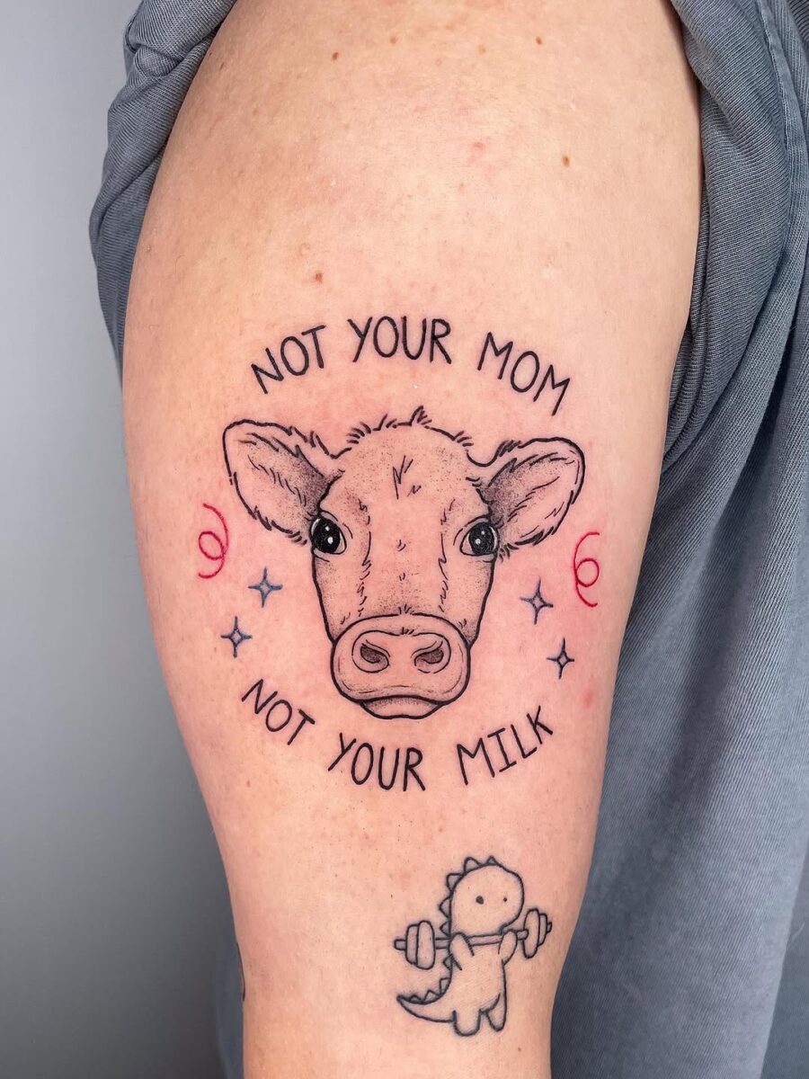Powerful vegan message through creative art