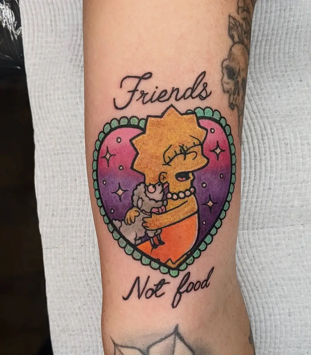 Lisa Simpson promotes veganism and friendship