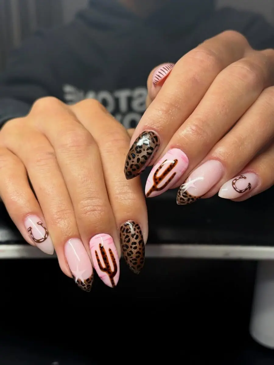 Stylish western nails with unique designs