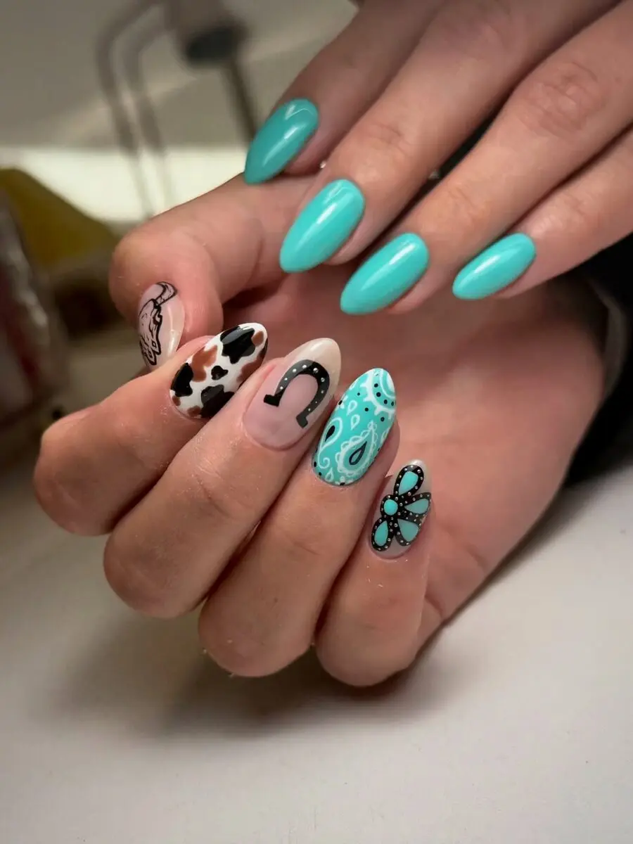 Trendy Western-Inspired Nail Art Styles