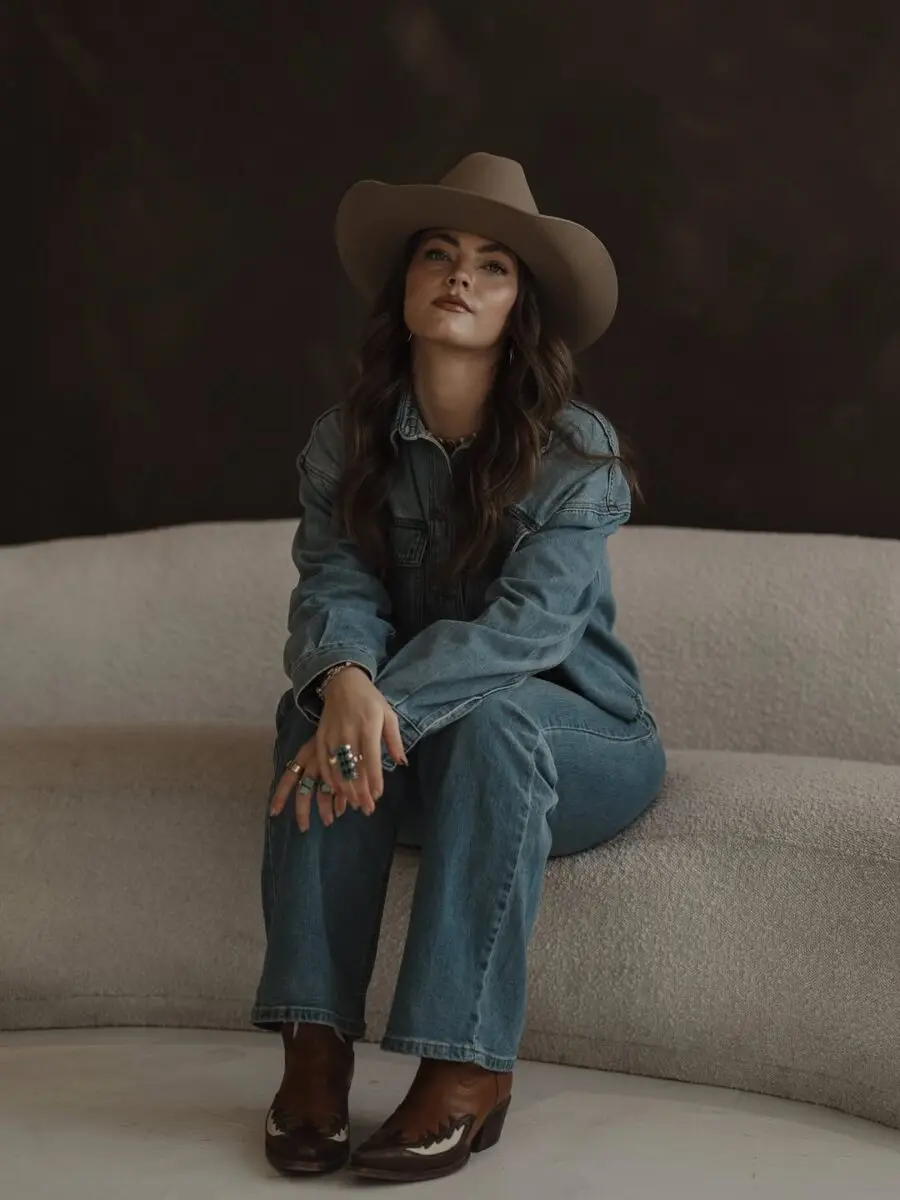 Chic Western Denim with a Modern Twist