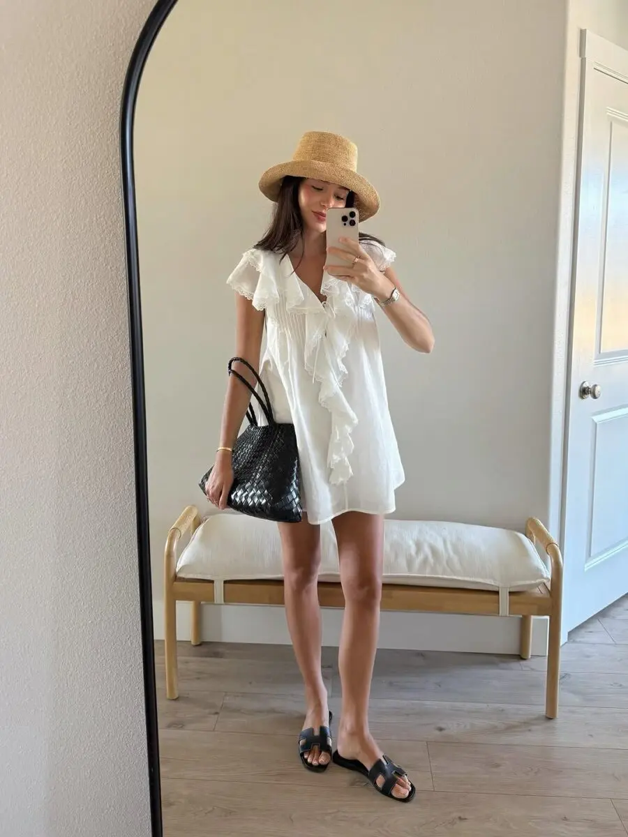 Effortlessly stylish summer attire for warm days