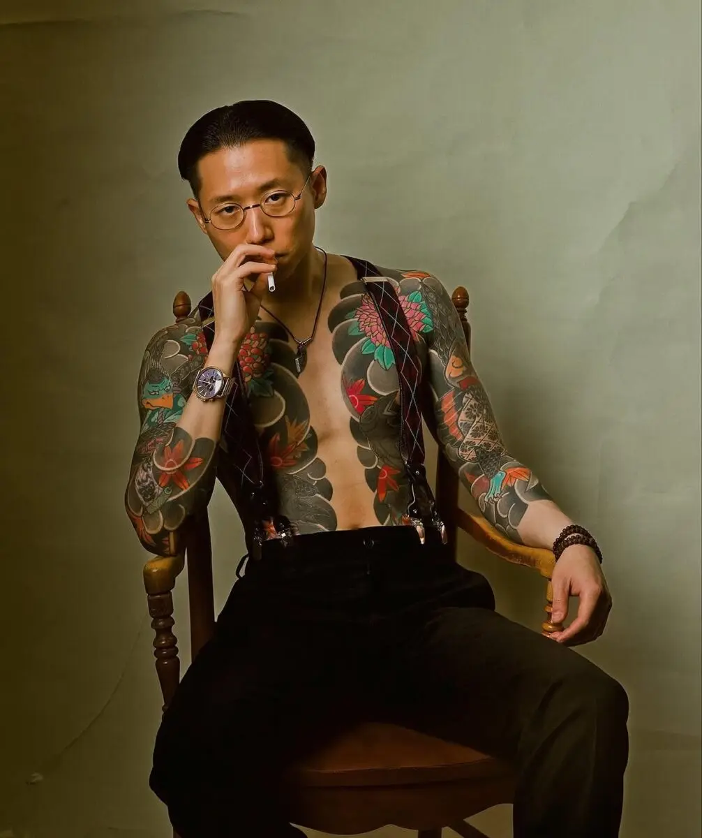 Detailed look at vibrant Yakuza tattoos