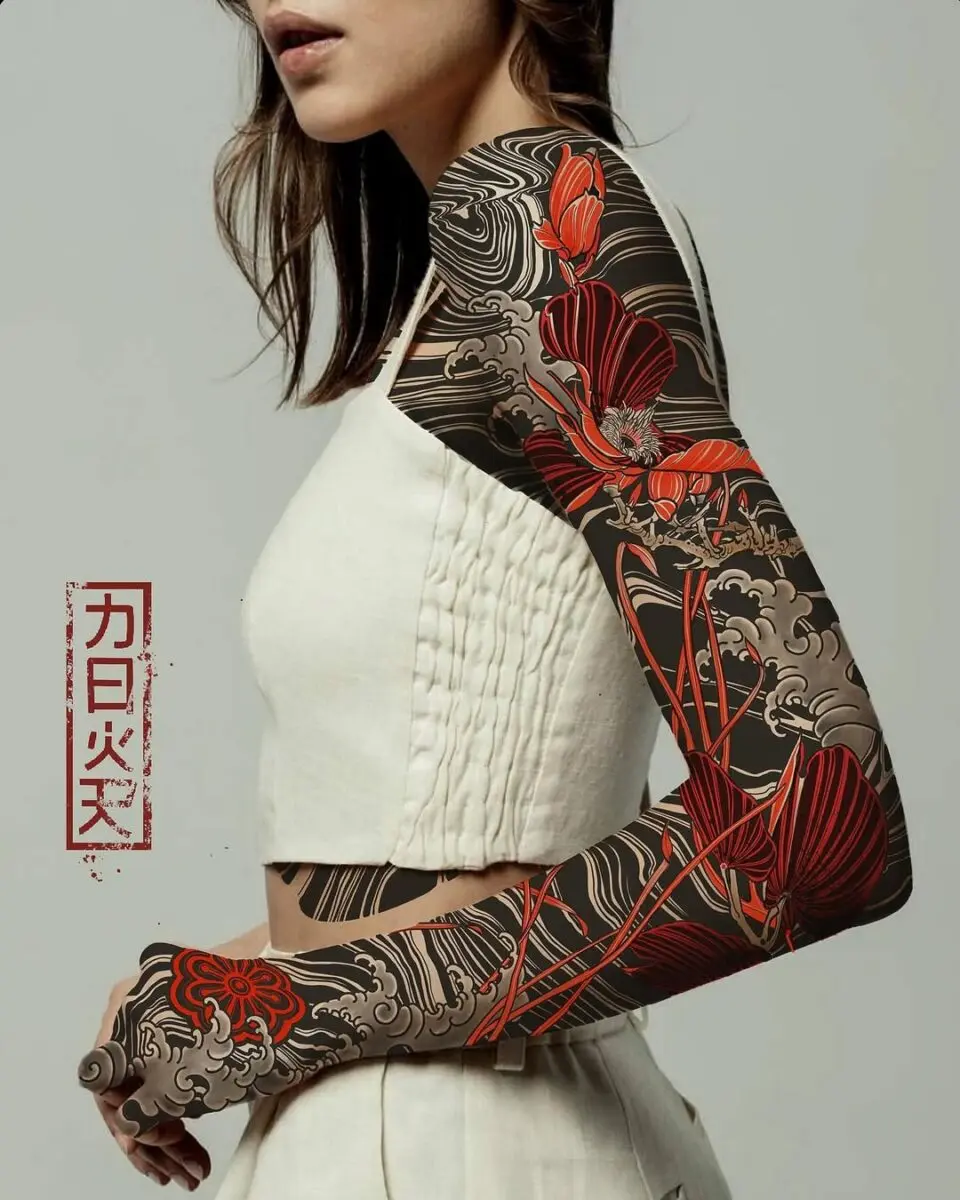 Intricate Lotus Design with Bold Colors