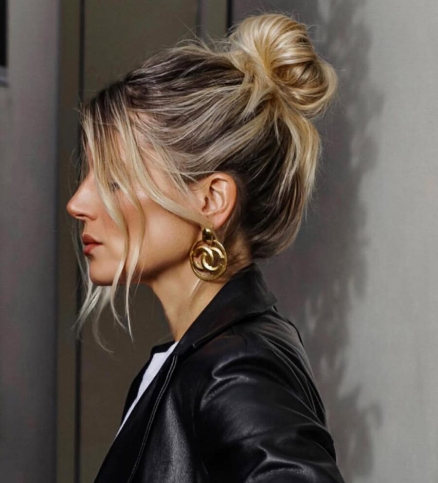 Chic bun perfect for chic travelers