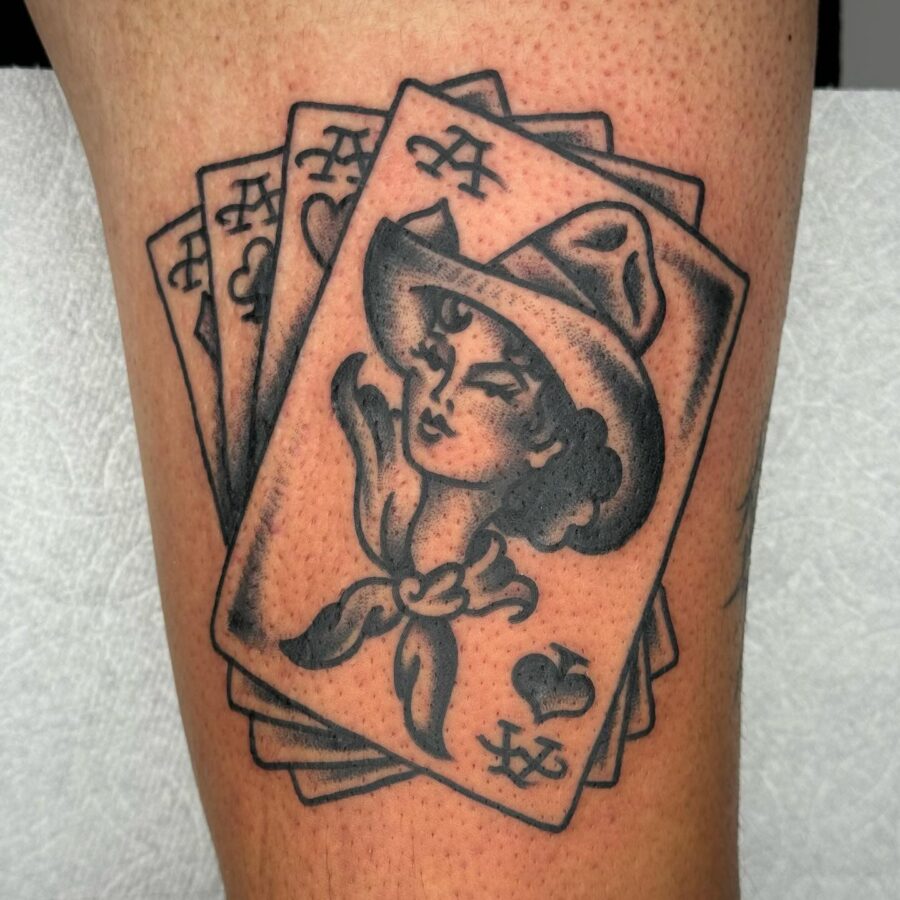 Stylish Play on Americana Tattoo Concepts