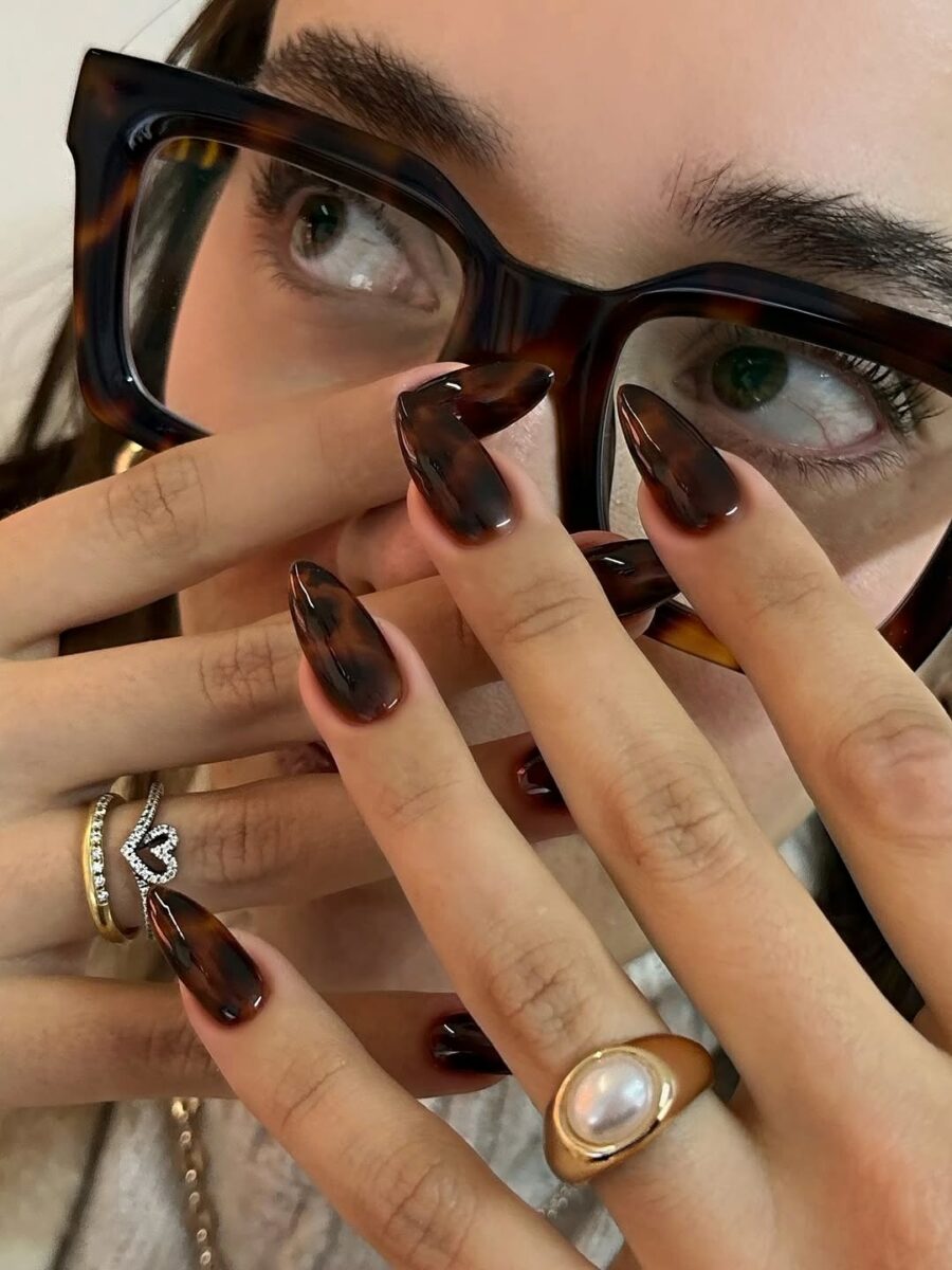 Chic animal print nails for upscale vibes