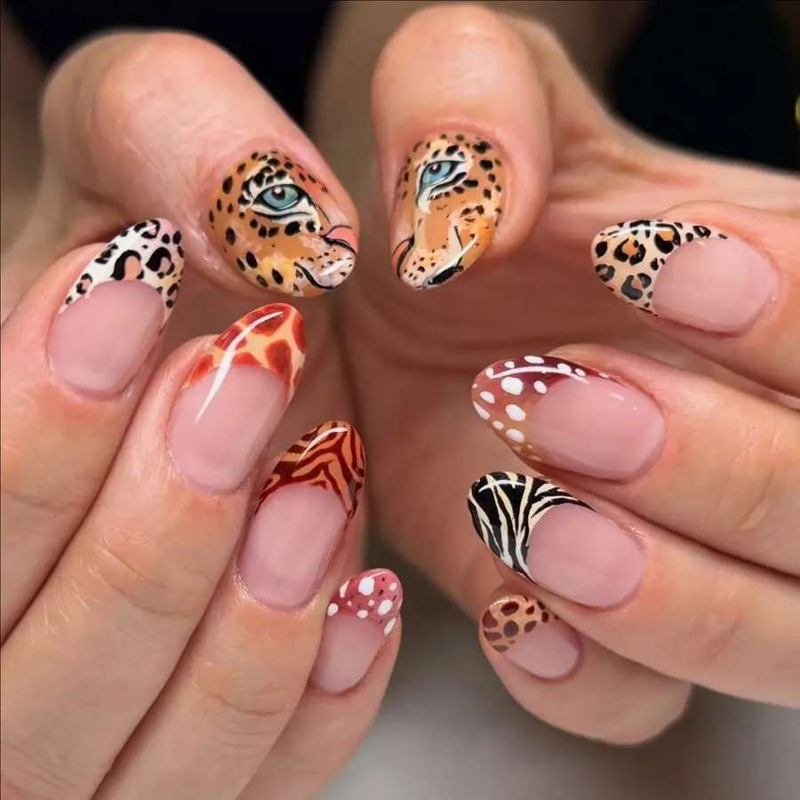 Stunning animal print nail art design collection