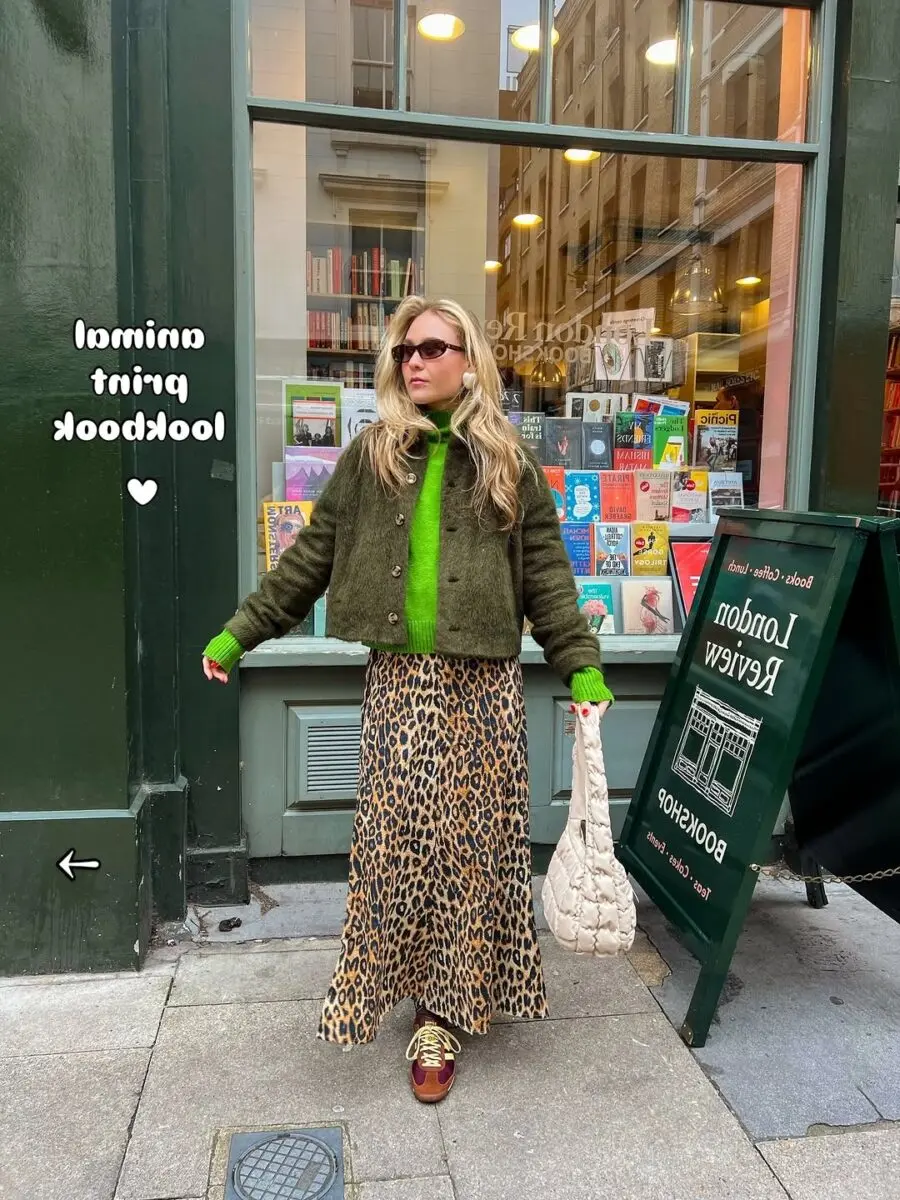 Chic and Bold Animal Print Ensemble