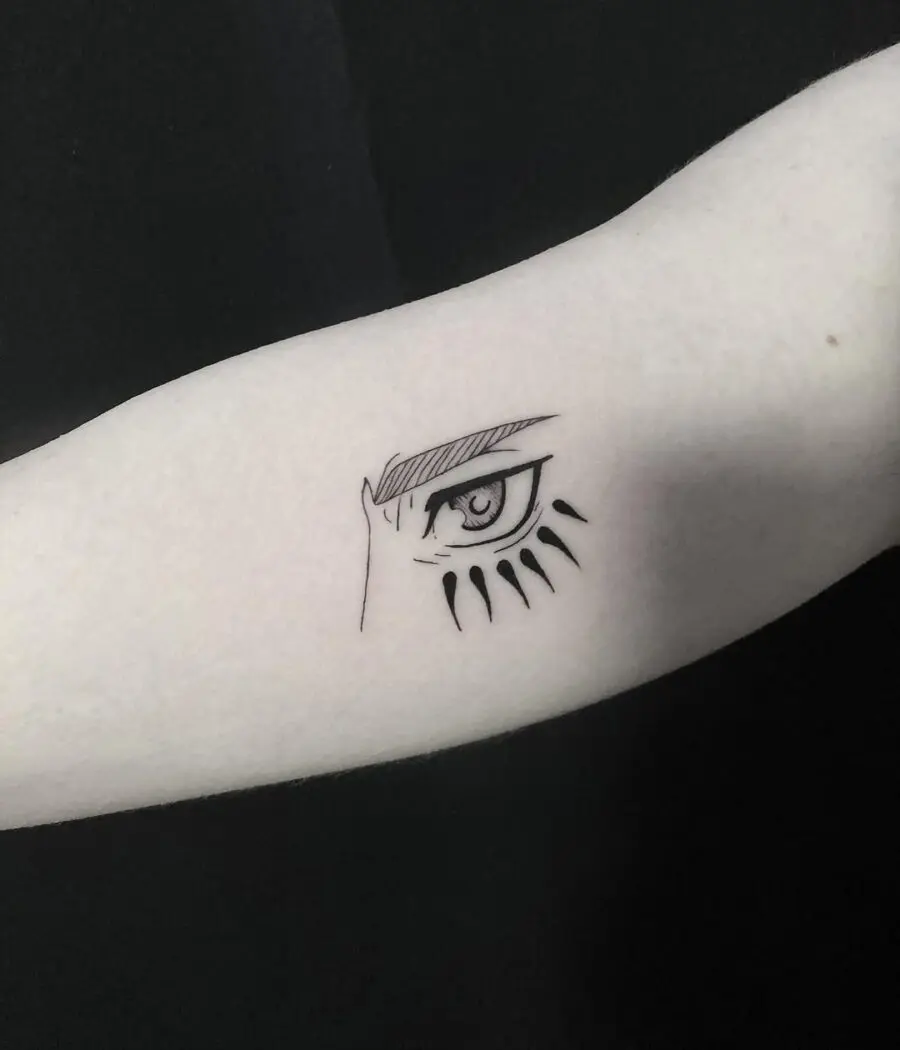 Stunning anime eye tattoo with unique detailing