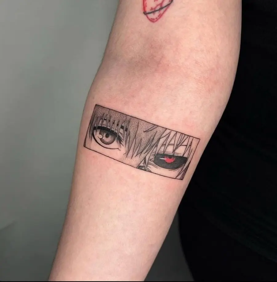 Stunning Anime-Inspired Eye Tattoo Design