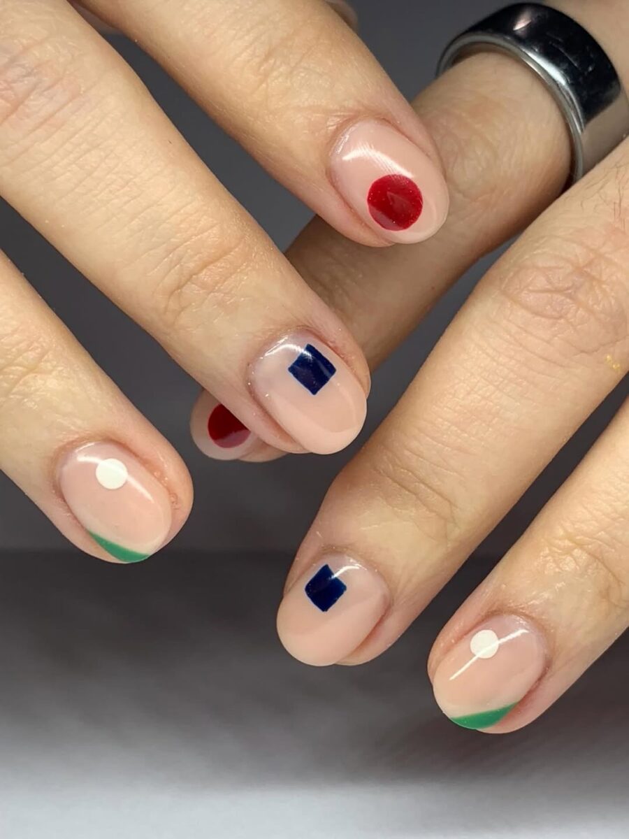 Playful yet Chic Back to School Nail Art