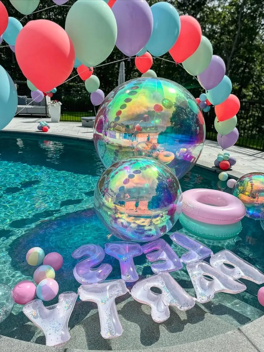 Playful decor for a vibrant summer celebration