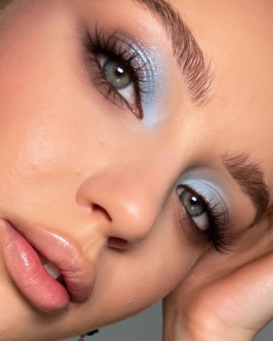 Lush Glam for Blue Eyes and Radiant Skin