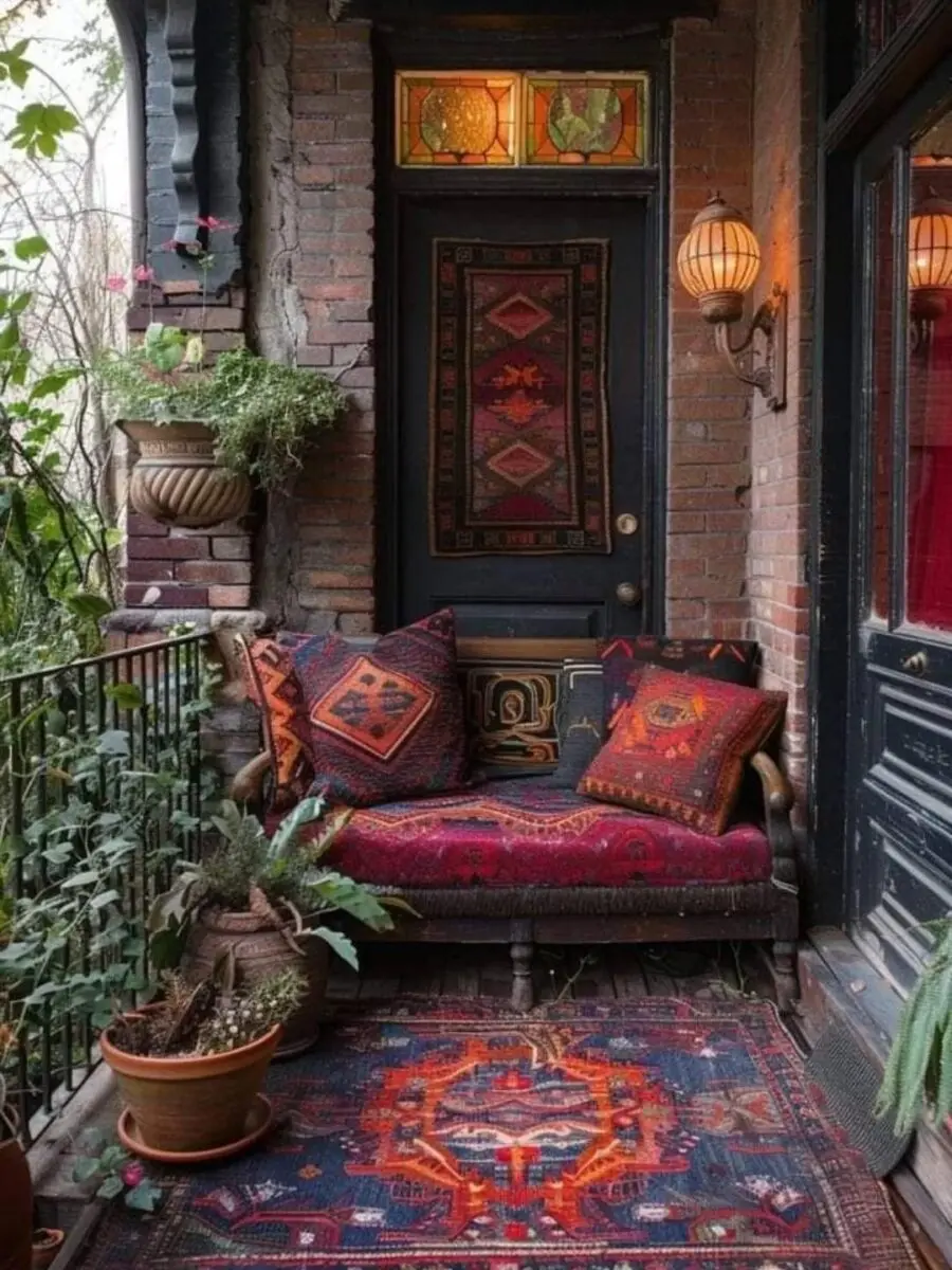 Bohemian vibe for a cozy outdoor retreat