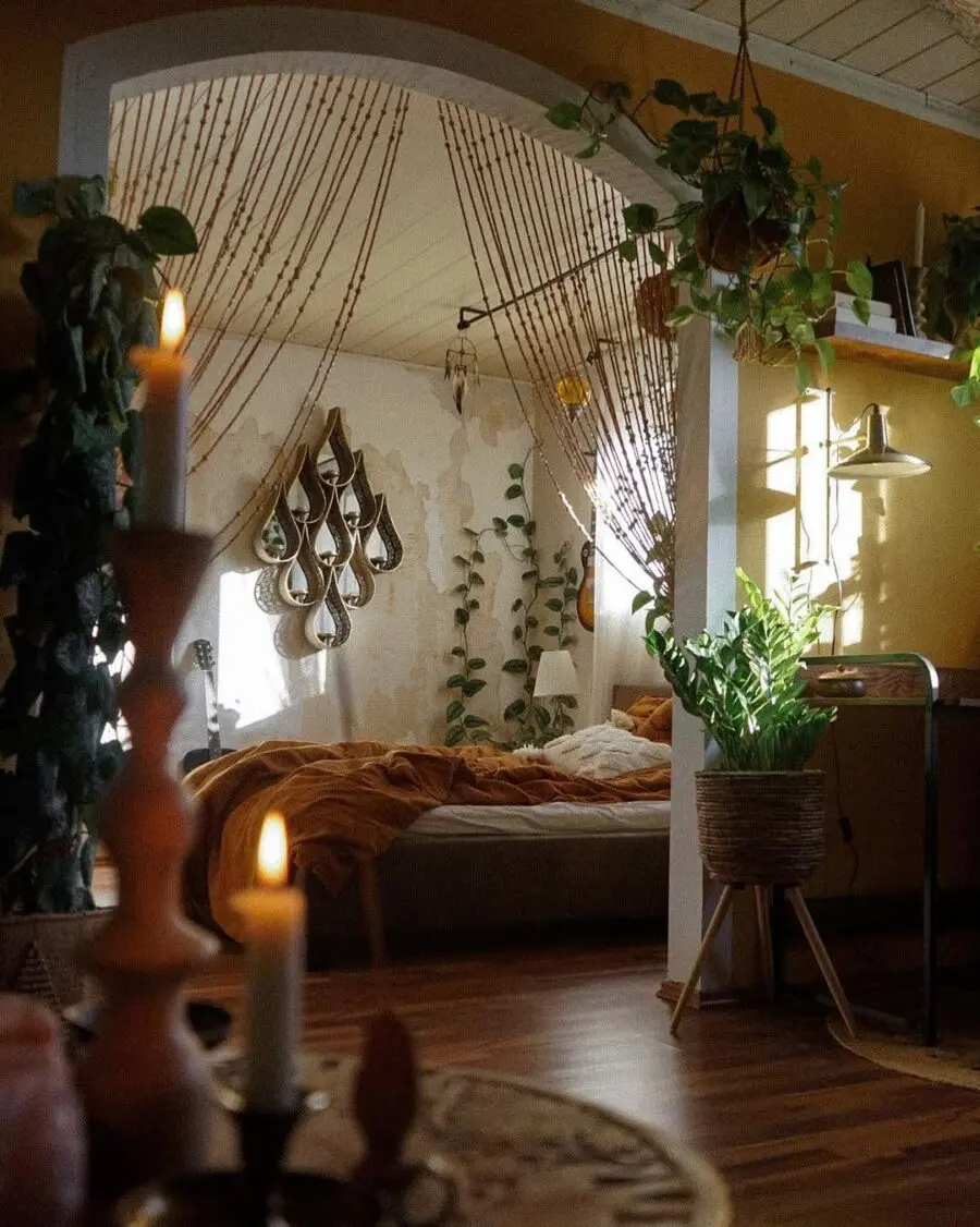 A Cozy Boho Retreat with Natural Elements