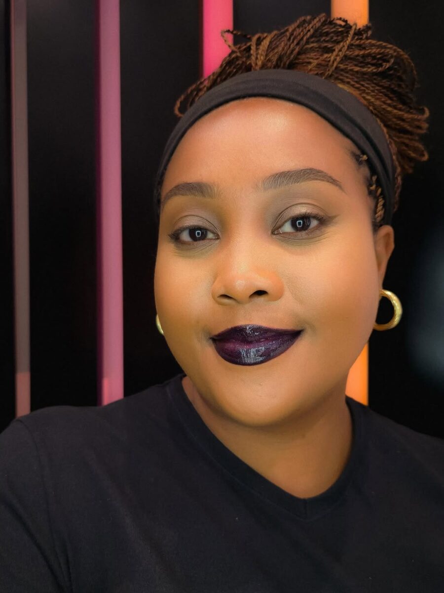 Stunning dark lipstick for radiant dark skin