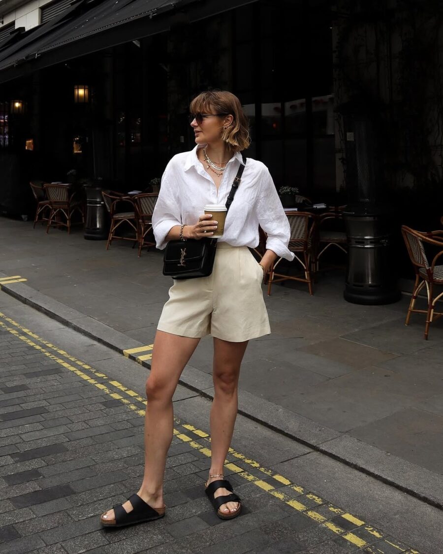 Chic Summer Vibes with Shorts and a Shirt