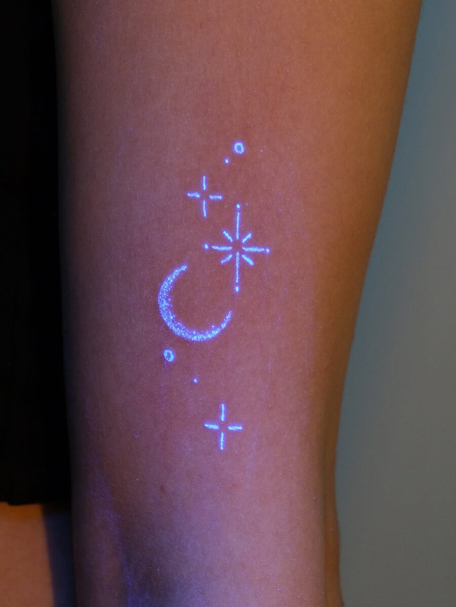 Celestial Design Featuring Moon and Stars