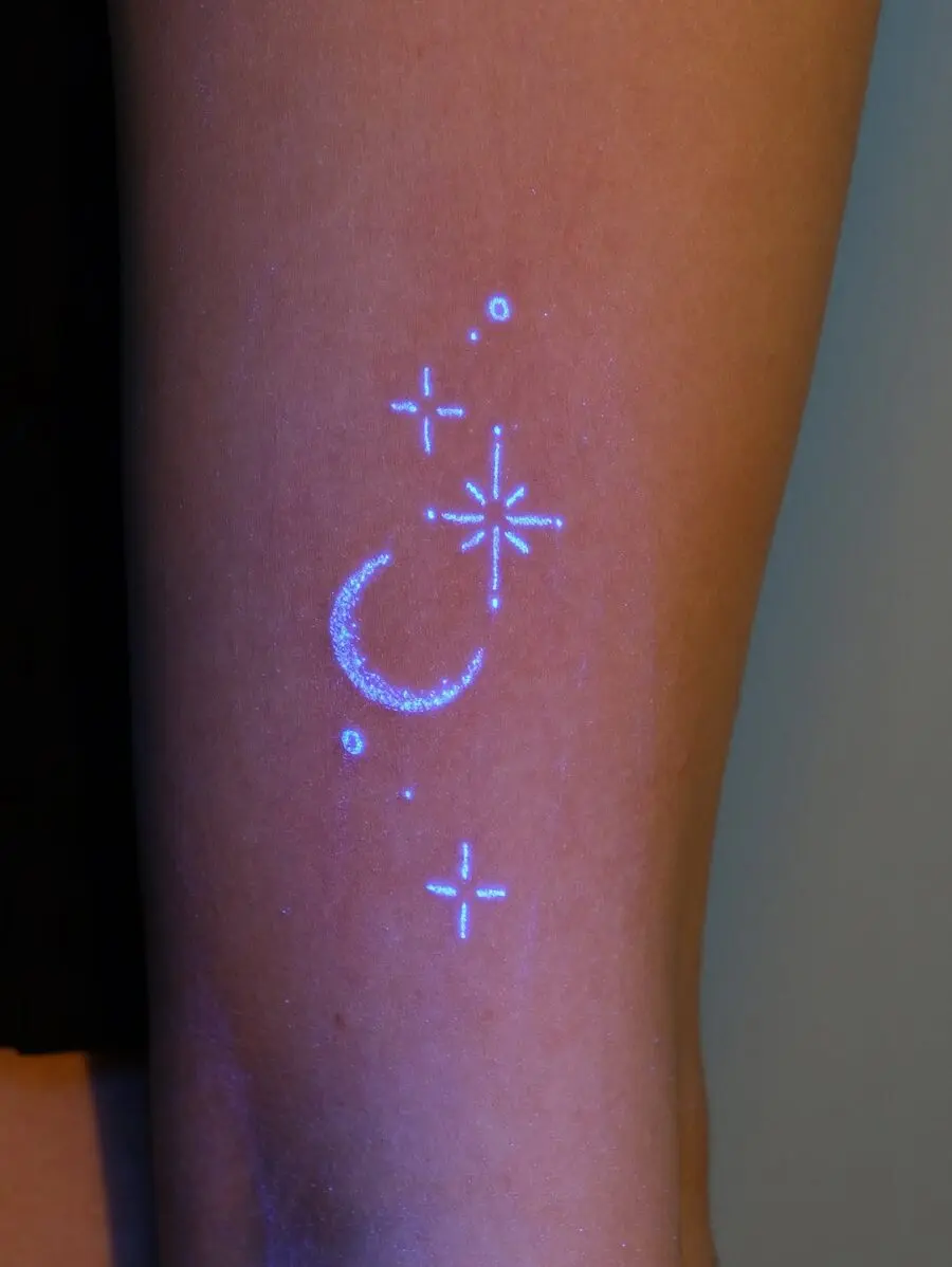 Celestial Design Featuring Moon and Stars