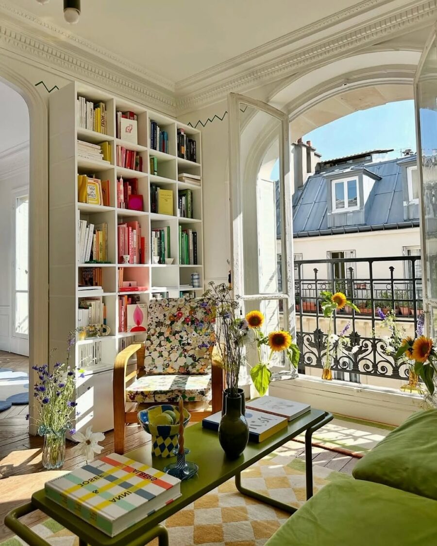 Bright and airy chic apartment decor style