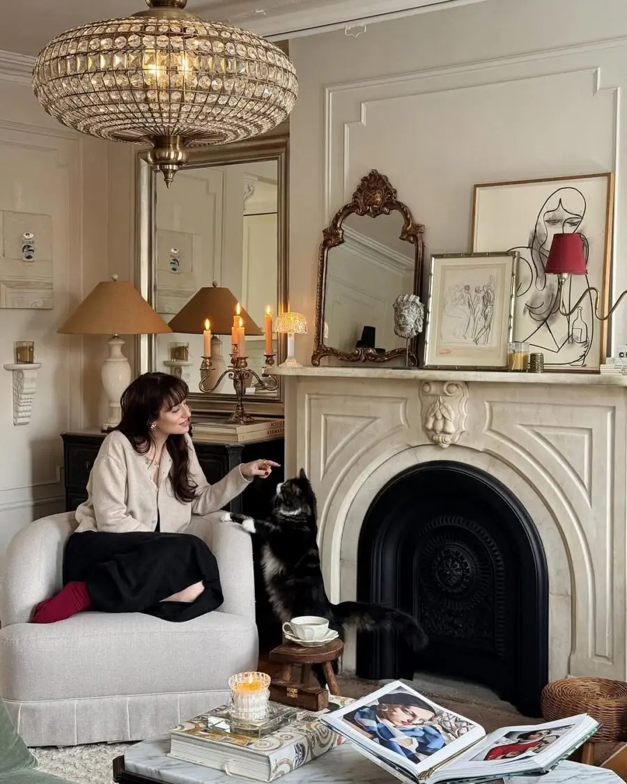 Cozy elegance in a chic living space