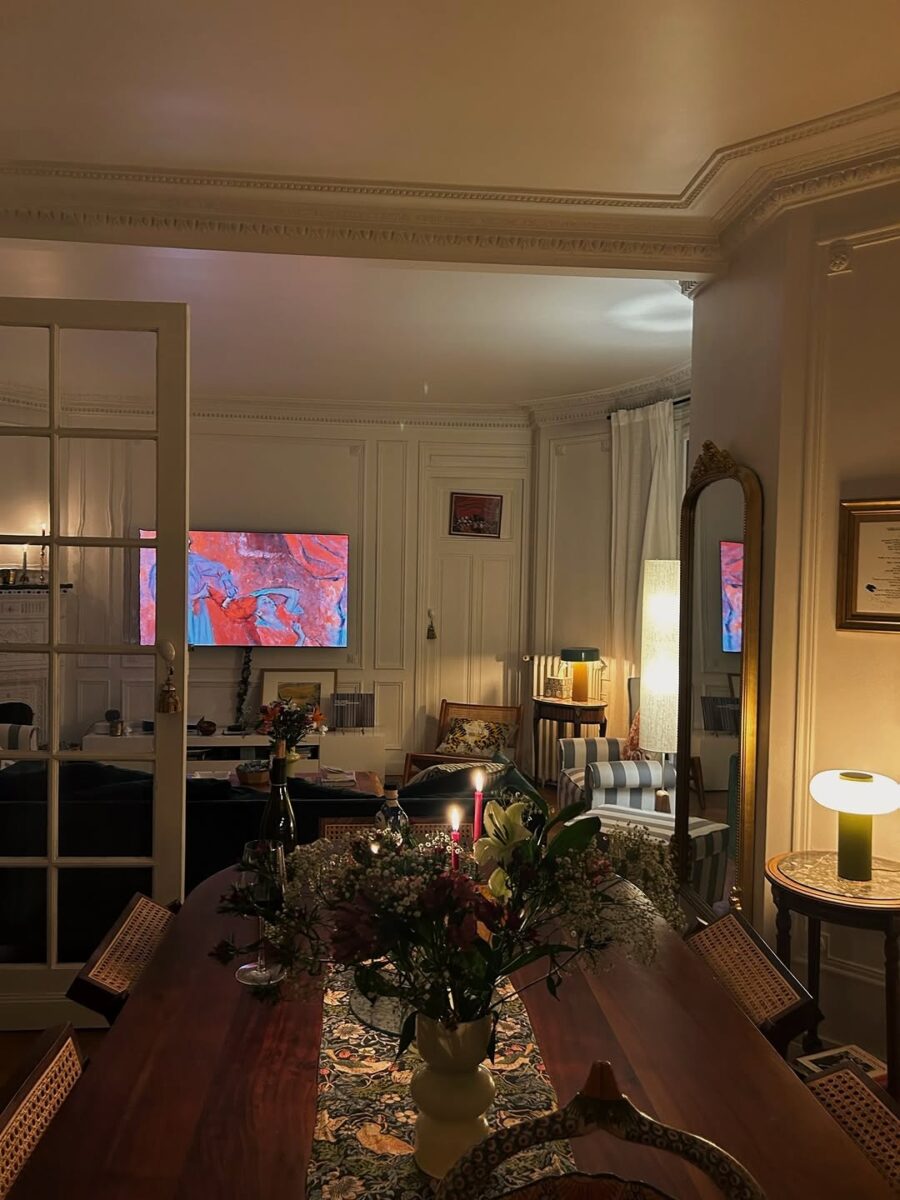 Elegant dining space with artistic details