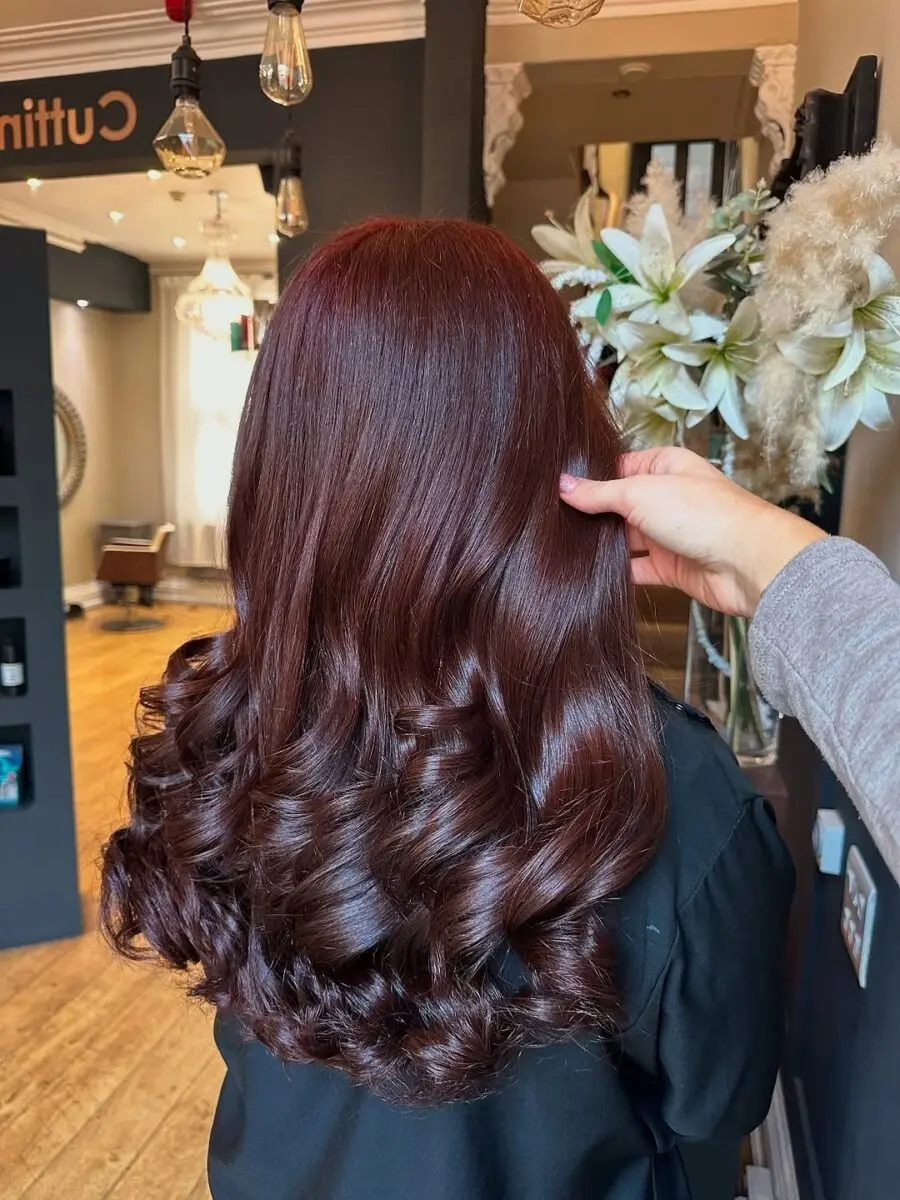 Elegant Chocolate Cherry Curls for Stunning Looks