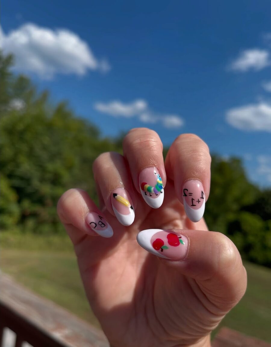 Playful and vibrant nail designs for school year