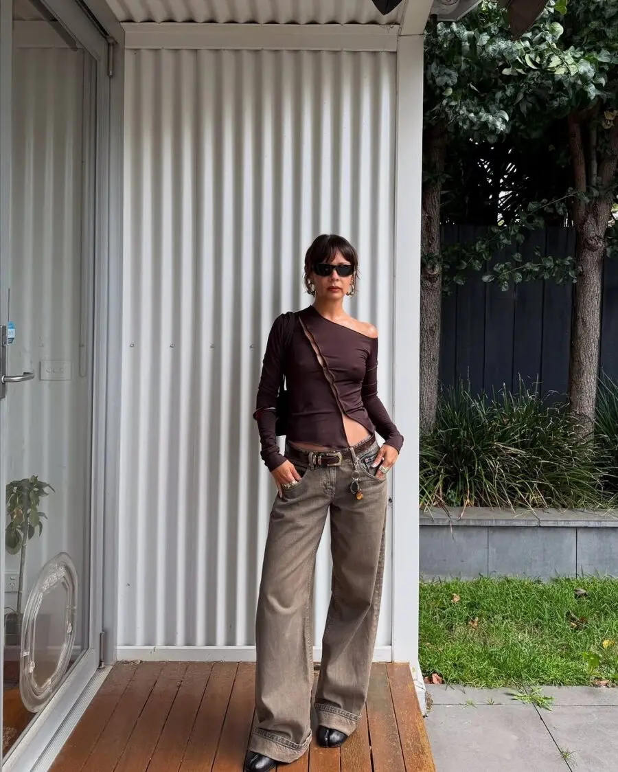 Chic, relaxed outfit for comedy night outings.