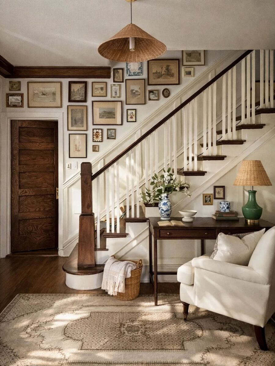 Charming corner desk with natural light ambiance
