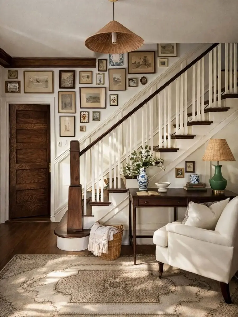 Charming corner desk with natural light ambiance