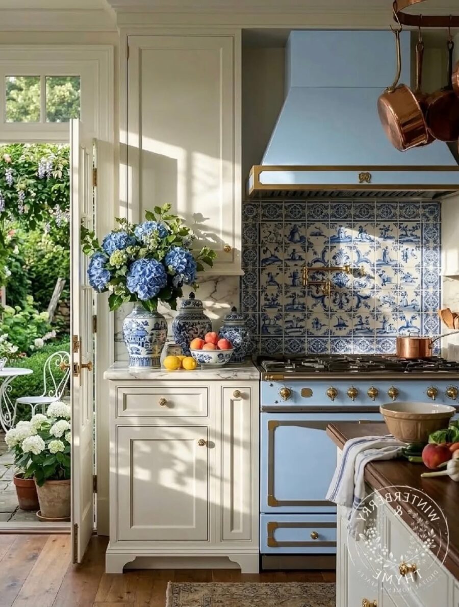 Charming cottage kitchen with vintage vibes