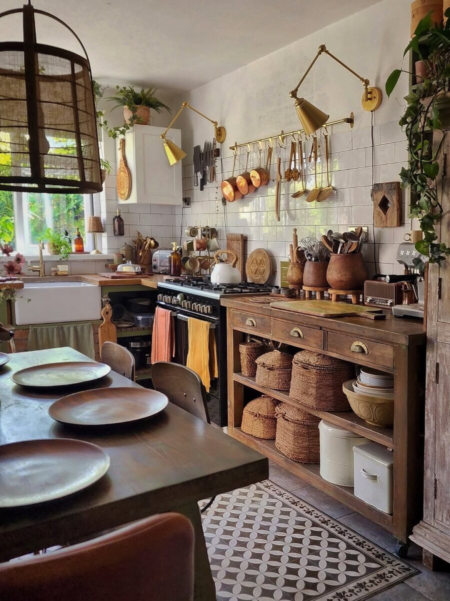 Charming kitchen filled with rustic warmth