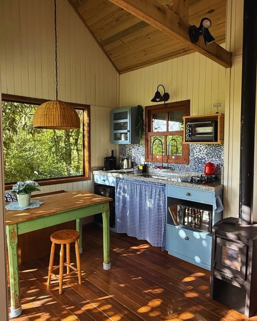 Charming cottage kitchen filled with natural light