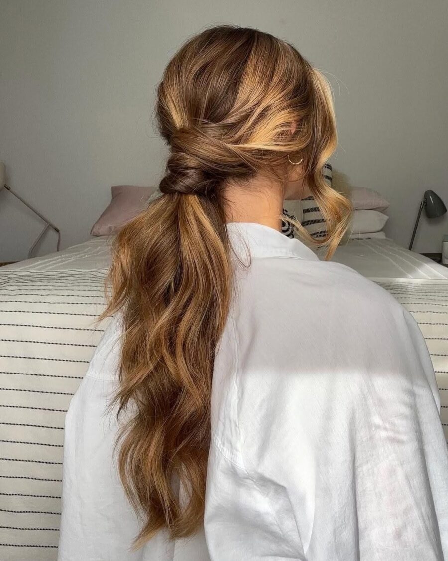 Stylish loose waves with a twist