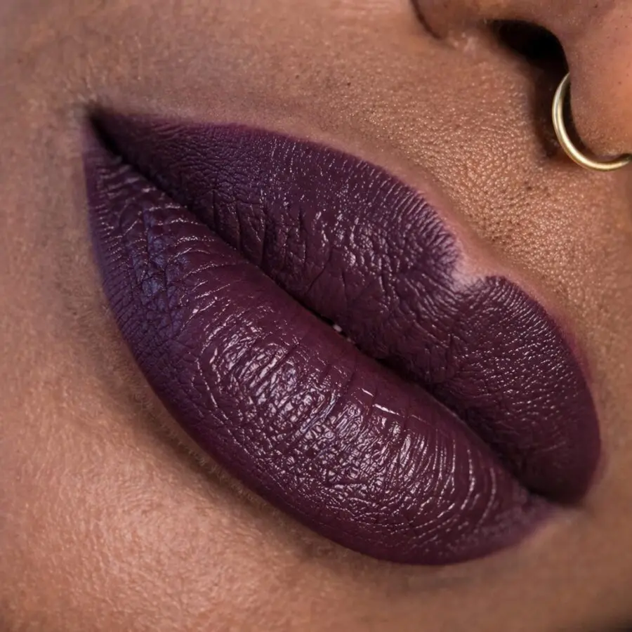 Deep Berry Lipstick for Darker Skin