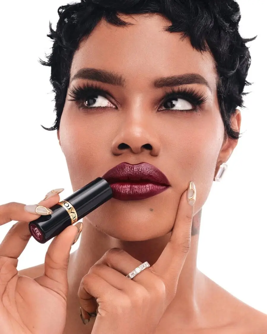 Bold lipstick shade perfect for dark skin tones