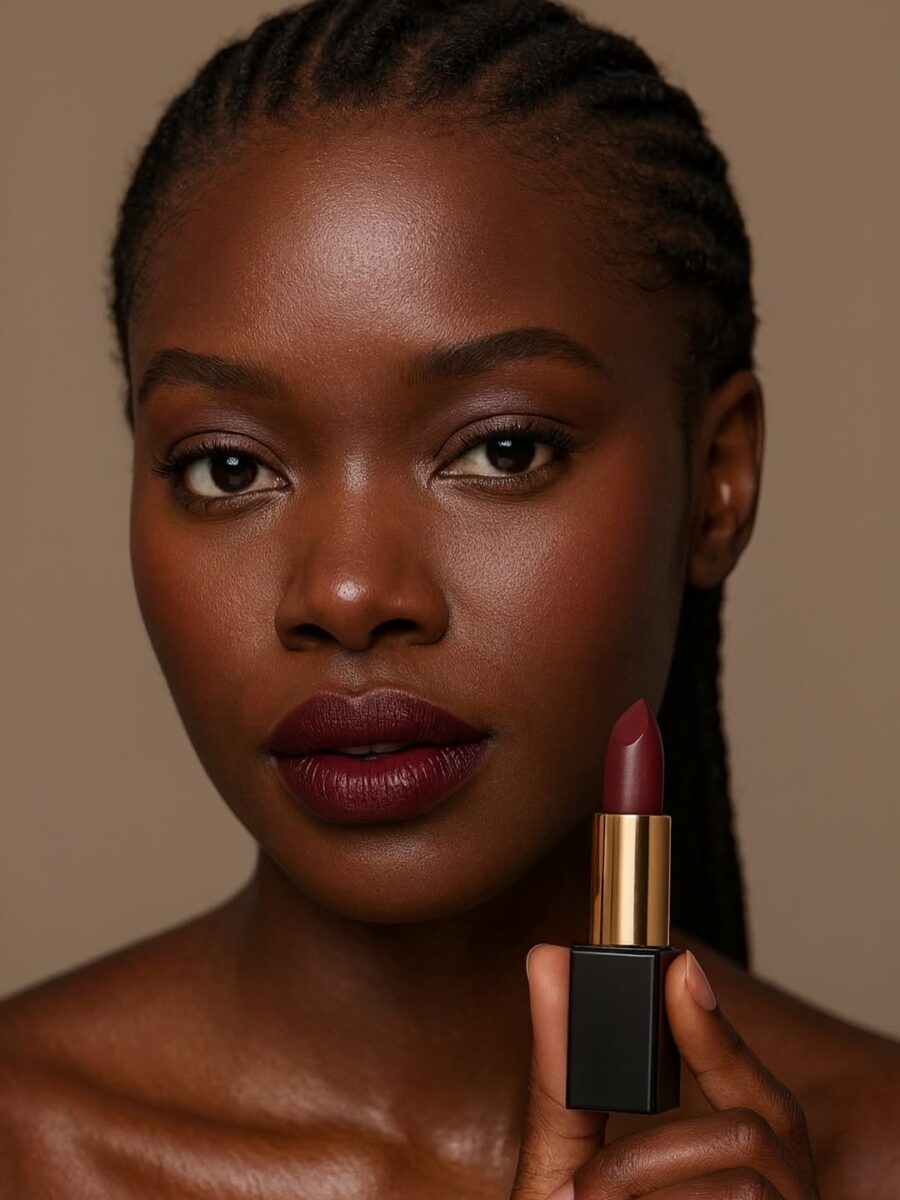 Rich, bold lipstick shades for dark skin