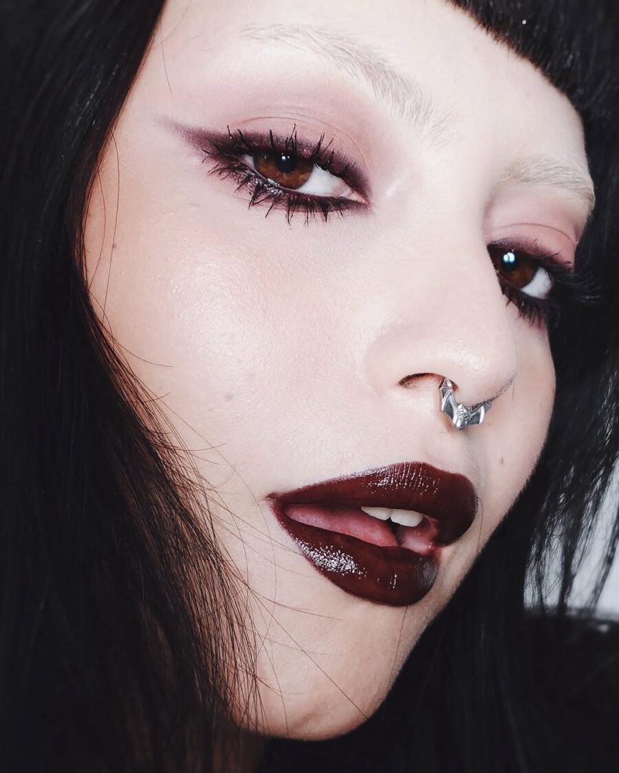 Dramatic Eyes with Bold Lip Color