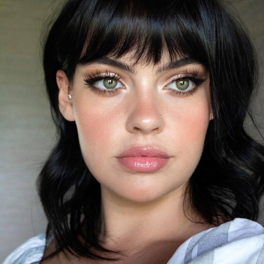 Gorgeous date night glam with soft tones