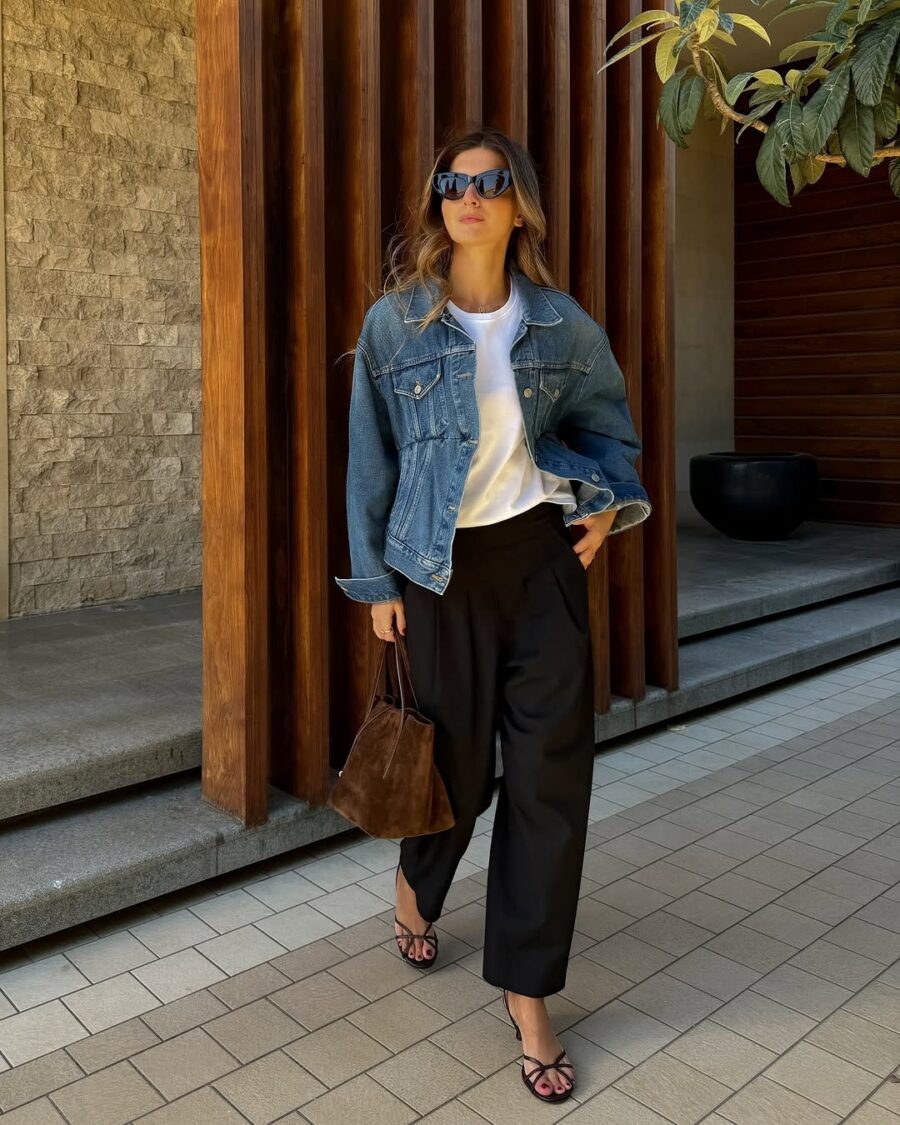 Casual Chic Denim Jacket Ensemble for Any Occasion